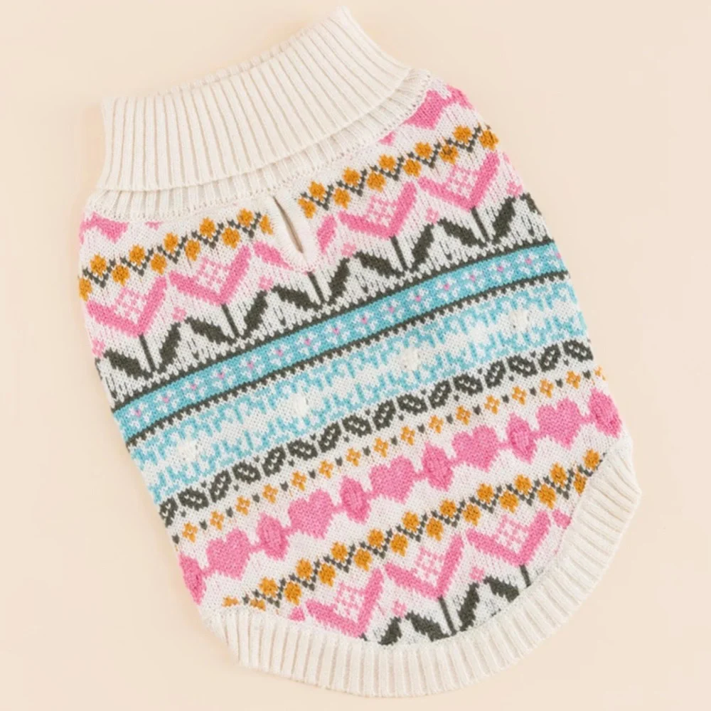 Spring Flowers DOG SWEATER